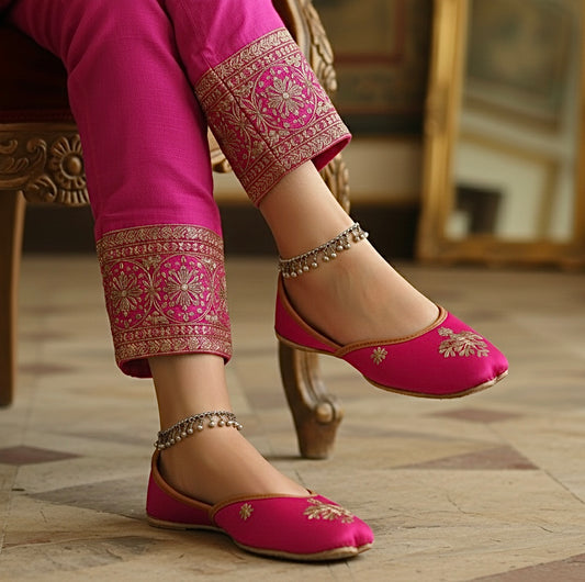 Fuchsia Pink Zardoshi